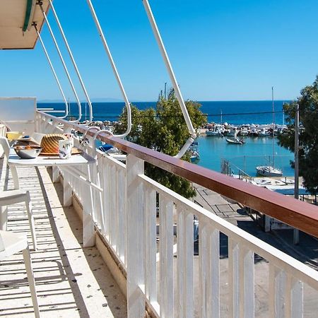 Lavish & Spacious Apt With Stunning Seaview, 10 Min Ath Airport Artemi Extérieur photo