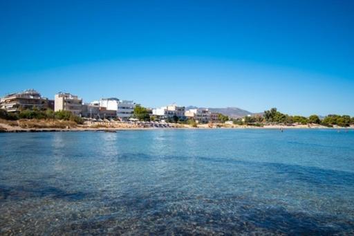 Lavish & Spacious Apt With Stunning Seaview, 10 Min Ath Airport Artemi Extérieur photo